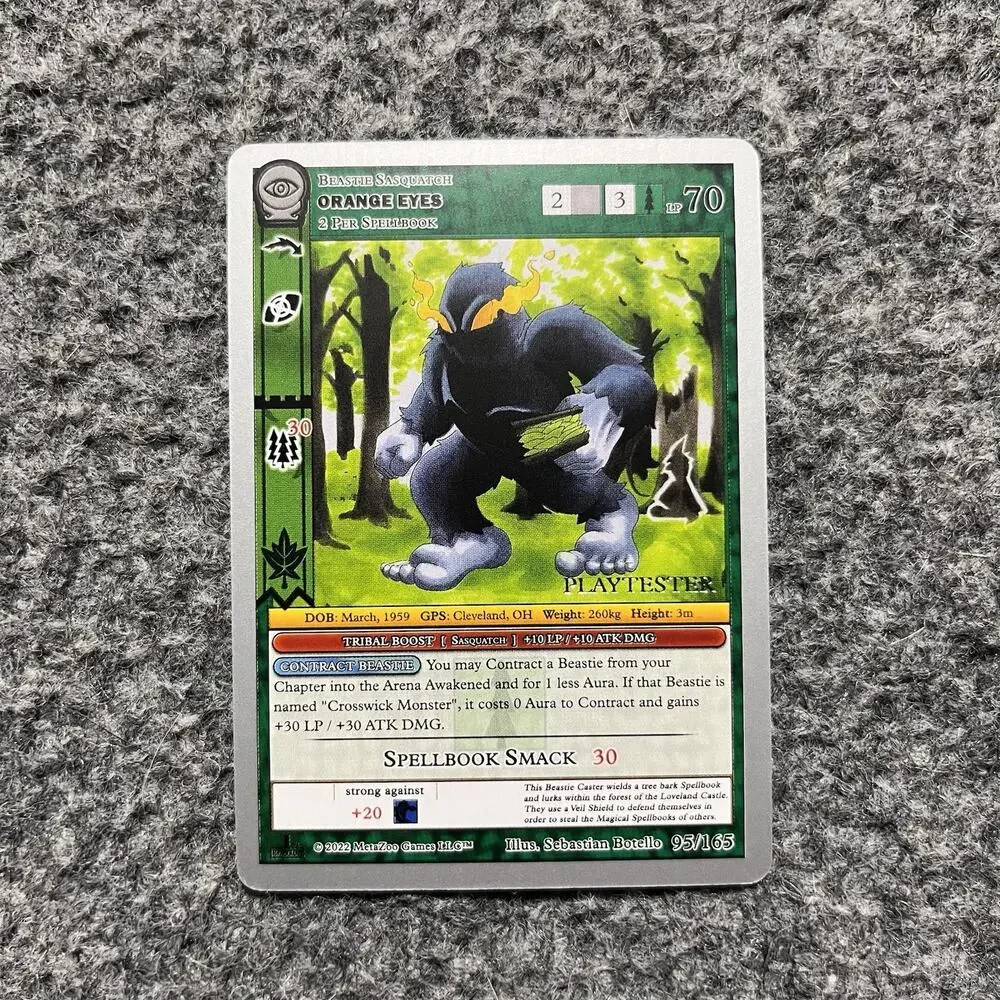 Metazoo Playtester Orange Eyes Seance 1st Edition Silver Border Non Holo